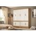 Guarda Roupa Casal 10 Portas New Murano 83530 Amendola Off White Demóbile - Rocha Móveis