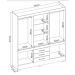 Guarda Roupa Casal 10 Portas New Murano 83530 Amendola Off White Demóbile - Rocha Móveis