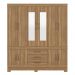 Guarda Roupa Casal 10 Portas New Murano c/ Espelho 83530EL Amêndola Touch Demóbile - Rocha Móveis