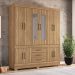 Guarda Roupa Casal 10 Portas New Murano c/ Espelho 83530EL Amêndola Touch Demóbile - Rocha Móveis