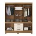 Guarda Roupa Casal 10 Portas New Murano c/ Espelho 83530EL Amendola Off White Demóbile
