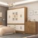 Guarda Roupa Casal 10 Portas com Espelhos Emilia Amendola Off-White