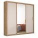 Guarda Roupa Casal 3 Portas Residence 32230 Amêndola Touch / Off White Demóbile