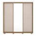 Guarda Roupa Casal 3 Portas Residence c/ Pés 32230PE Amêndola Touch / Off White Demóbile