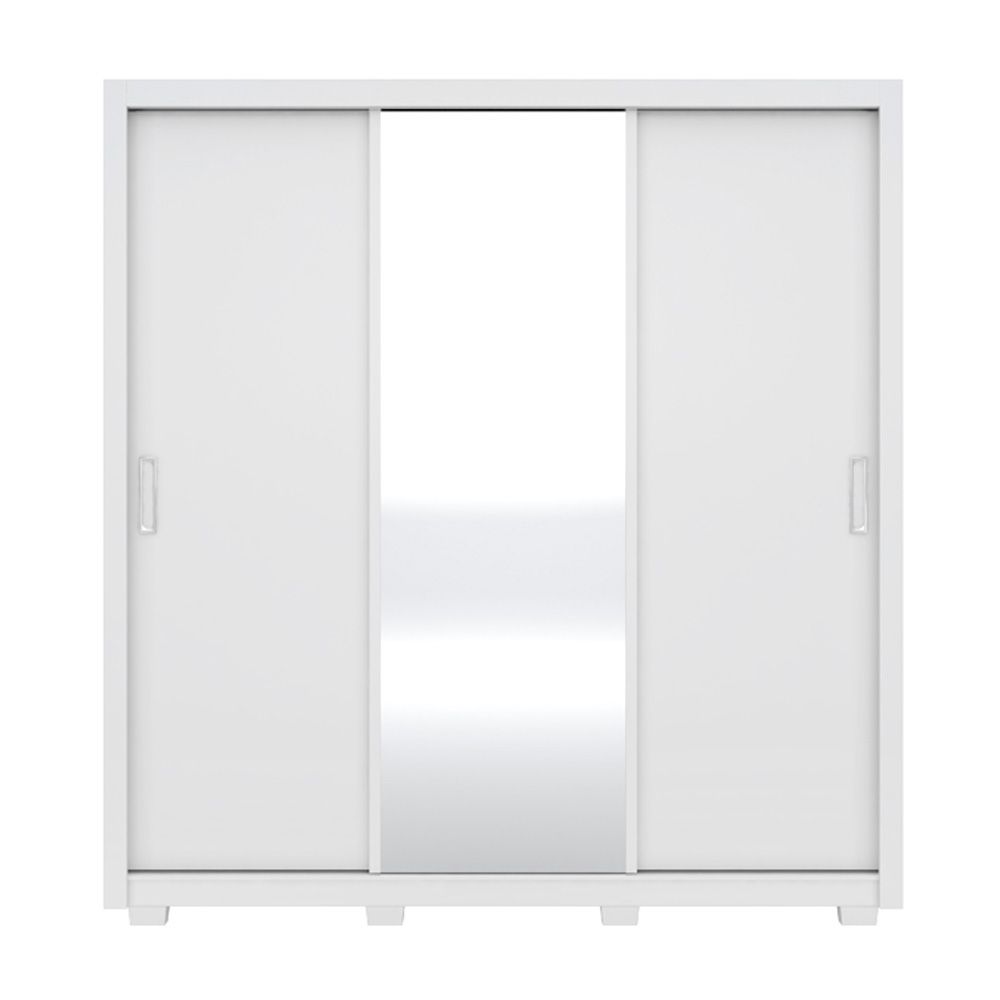 Guarda Roupa Casal 3 Portas Residence c/ Pés 32230PE Branco Demóbile