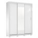Guarda Roupa Casal 3 Portas Vero c/ Pés e Espelho 32270PE Branco Demóbile