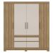 Guarda Roupa Casal 4 Portas 64110 Amendola Off White Demobile