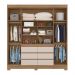 Guarda Roupa Casal 4 Portas Cádis 66510 Amêndola Touch / Off White Demóbile