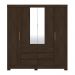 Guarda Roupa Casal 4 Portas Cádis 66510 Ébano Touch Demóbile