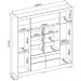 Guarda Roupa Casal 4 Portas Com Espelho 64110ES Amendola Off White Demobile