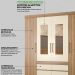 Guarda Roupa Casal 4 Portas Com Espelho 64110ES Amendola Off White Demobile