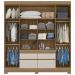 Guarda Roupa Casal 4 Portas Com Espelho 64110ES Amendola Off White Demobile