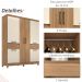 Guarda Roupa Casal 6 PT 2 GV 62760 Amendola Off White Demobile