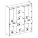 Guarda Roupa Casal 6 PT 2 GV 62760 Amendola Off White Demobile