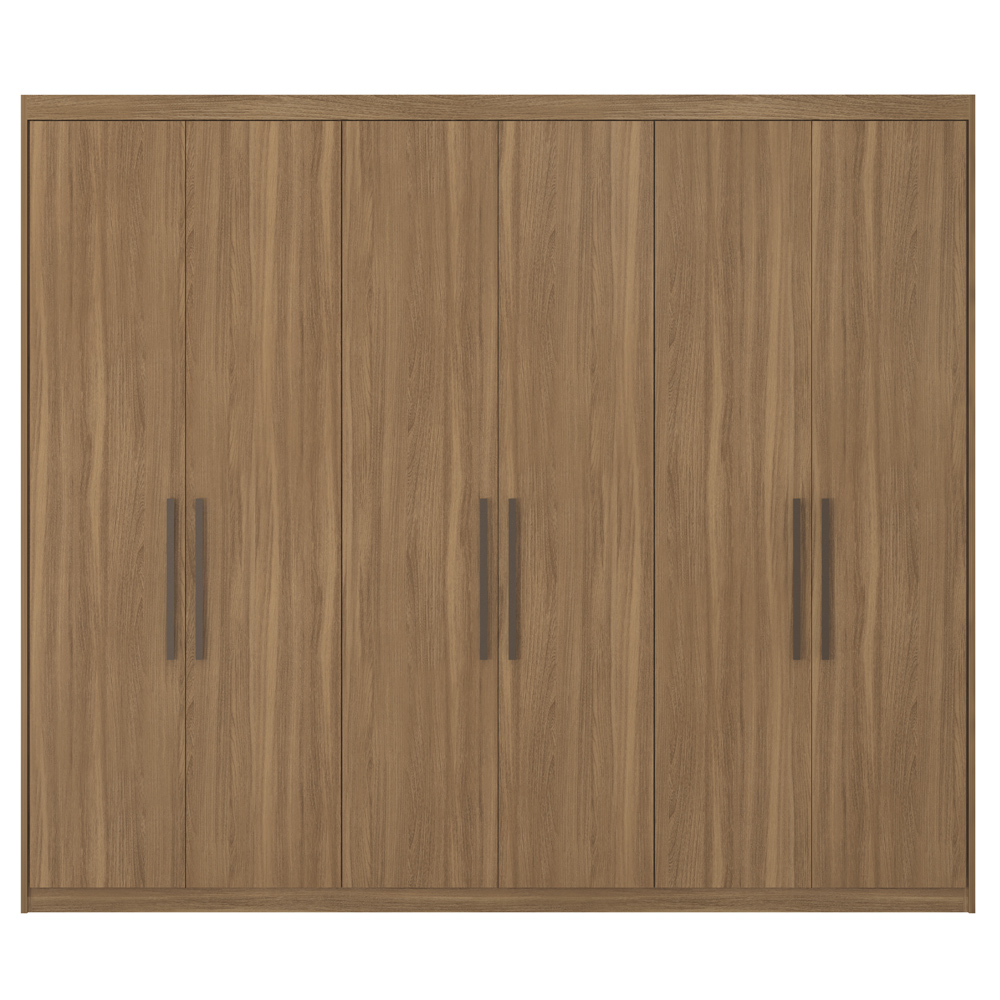 Guarda Roupa Casal 6 Portas 267cm 63370 Sumatra Amendola Touch Demobile