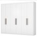 Guarda Roupa Casal 6 Portas 267cm 63370 Sumatra Branco Demobile