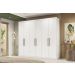 Guarda Roupa Casal 6 Portas 267cm 63370 Sumatra Branco Demobile