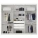 Guarda Roupa Casal 6 Portas 267cm 63370 Sumatra Branco Demobile