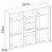 Guarda Roupa Casal 6 Portas 267cm 63370 Sumatra Branco Demobile
