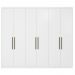 Guarda Roupa Casal 6 Portas 267cm 63370 Sumatra Branco Demobile