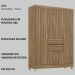 Guarda Roupa Casal 6 Portas 62020 Amendola Demobile