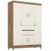 Guarda Roupa Casal 6 Portas 62020 Amendola Off White Demobile