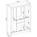 Guarda Roupa Casal 6 Portas 62020 Amendola Off White Demobile