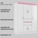 Guarda Roupa Casal 6 Portas 62020 Branco Rosa Flex Demobile