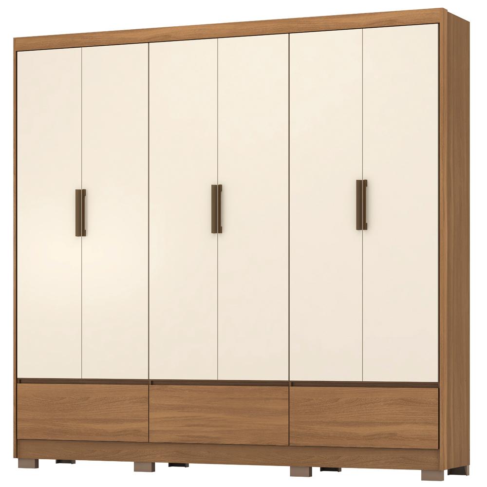 Guarda Roupa Casal 6 Portas 63330K Himalaia Amendola Off White Demobile