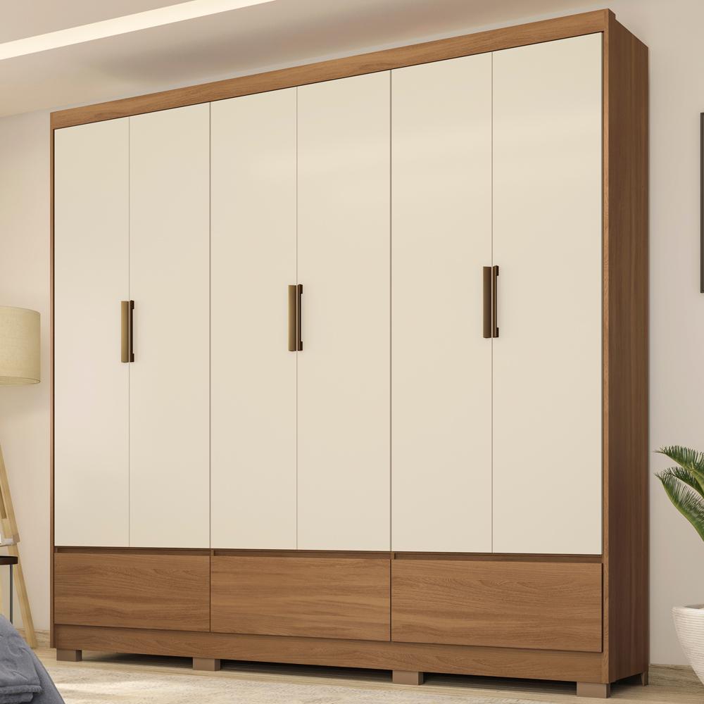 Guarda Roupa Casal 6 Portas 63330K Himalaia Amendola Off White Demobile