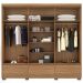 Guarda Roupa Casal 6 Portas 63330K Himalaia Amendola Off White Demobile