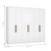 Guarda Roupa Casal 6 Portas Caroline Branco