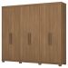 Guarda Roupa Casal 6 Portas Com Pes 63370PE Sumatra Amendola Touch Demobile