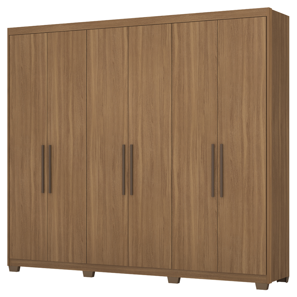 Guarda Roupa Casal 6 Portas Com Pes 63370PE Sumatra Amendola Touch Demobile