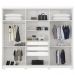 Guarda Roupa Casal 6 Portas Com Pes 63370PE Sumatra Branco Demobile