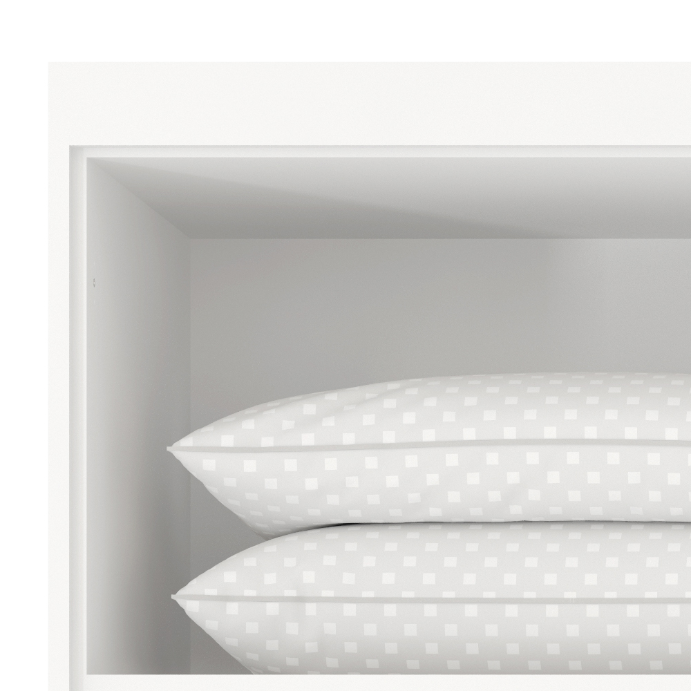Guarda Roupa Casal 6 Portas Com Pes 63370PE Sumatra Branco Demobile
