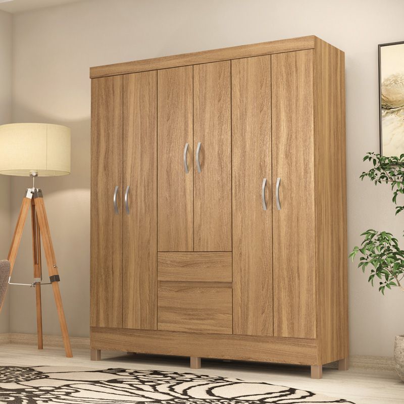 Guarda Roupa Casal 6 Portas Flash ll 62920 Amêndola Touch Demóbile