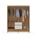 Guarda Roupa Casal 6 Portas Flash ll 62920 Amendola Off White Demóbile - Rocha Móveis