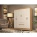 Guarda Roupa Casal 6 Portas Flash ll 62920 Amendola Off White Demóbile - Rocha Móveis