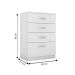 Guarda Roupa Casal 6 Portas Lens Branco