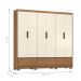 Guarda Roupa Casal 6 Portas Morgana Amendola Off-White