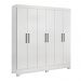 Guarda Roupa Casal 6 Portas Prático 63020 Branco Demóbile