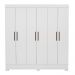 Guarda Roupa Casal 6 Portas Prático 63020 Branco Demóbile