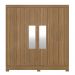 Guarda Roupa Casal 6 Portas Prático c/ Espelho 63020EL Amêndola Touch Demóbile