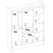 Guarda Roupa Casal 8 Portas Com Espelho 82060EL Amendola Touch Demobile