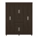 Guarda Roupa Casal 8 Portas Munique 82060 Ébano Touch Demóbile
