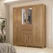 Guarda Roupa Casal 8 Portas Munique c/ Espelho 82060EL Amêndola Touch Demóbile