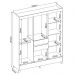 Guarda Roupa Casal 8 Portas Munique c/ Espelho 82060EL Amêndola Touch Demóbile