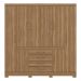 Guarda Roupa Casal 8 Portas New Realce 84020 Amêndola Touch Demóbile