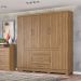 Guarda Roupa Casal 8 Portas New Realce 84020 Amêndola Touch Demóbile